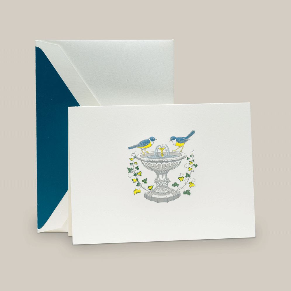 CORR Engrave Birthbath Notecards