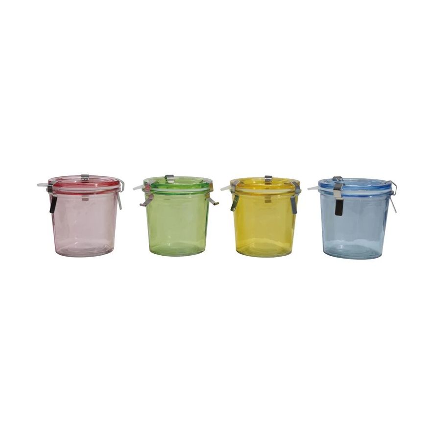 Airtight Glass Jar, 4 Colors