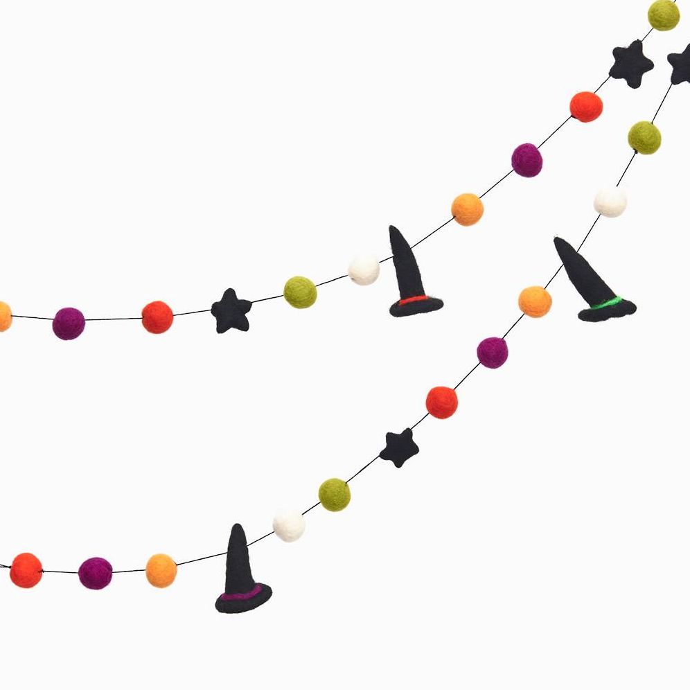 Witch Hat Felt Garland