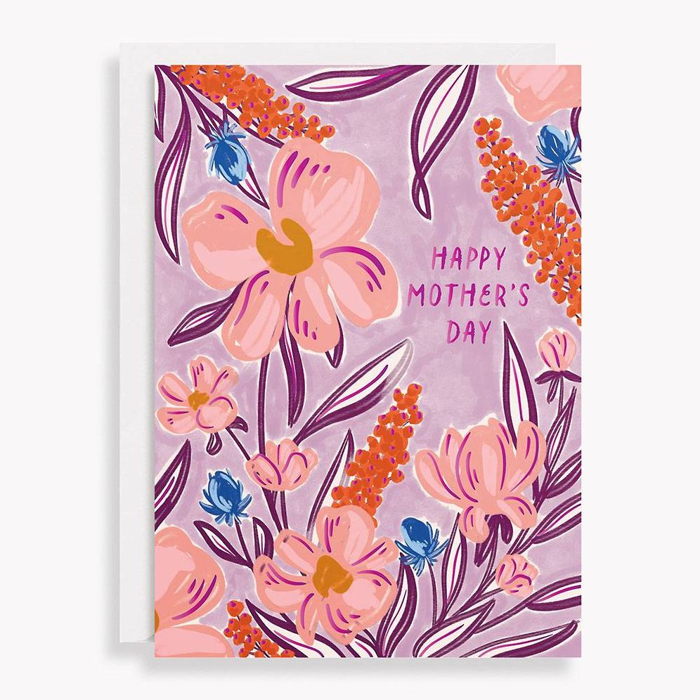 Painted Florals Mother's Day Card