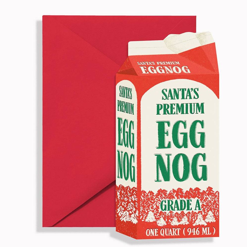 Egg Nog Holiday Card