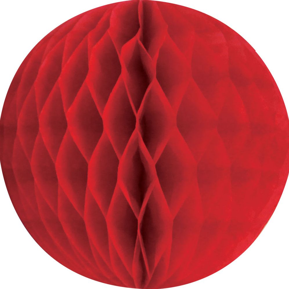 Red SM Paper Honeycomb Sphere