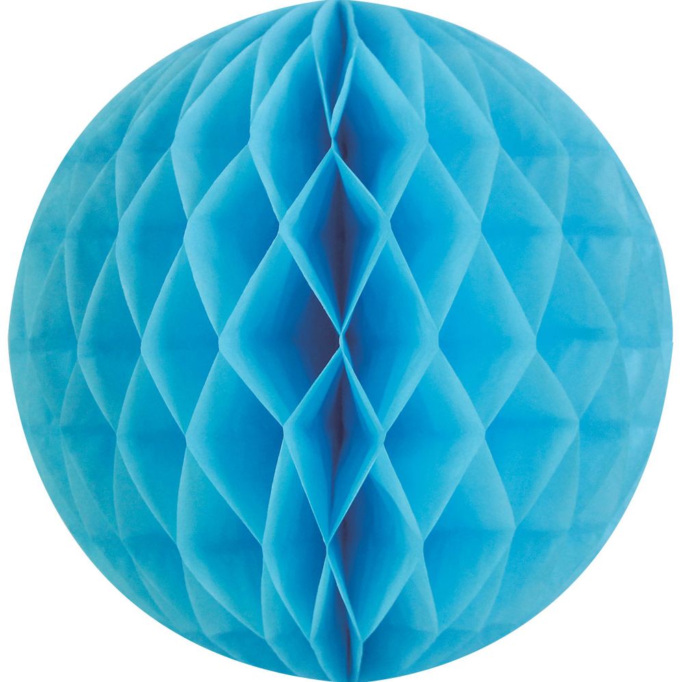 Light Blue SM Paper Honeycomb Sphere