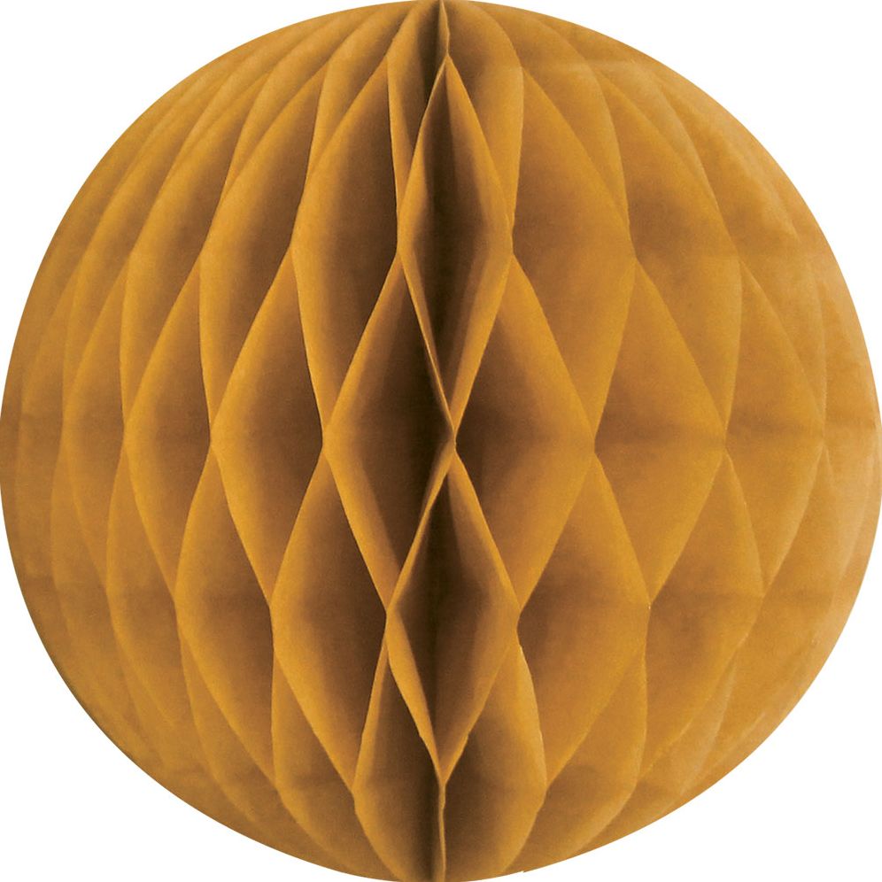 Gold SM Paper Honeycomb Sphere