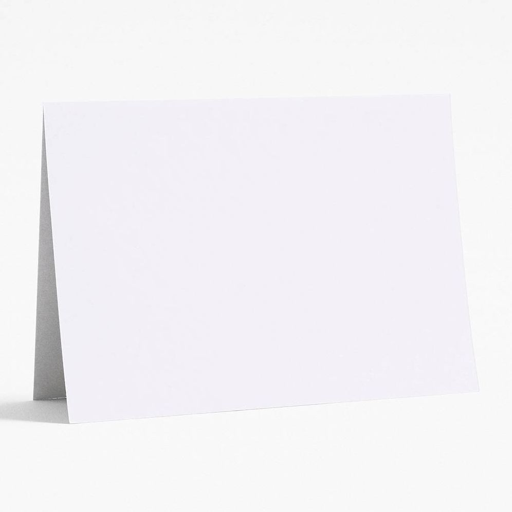 Pure White A7 Folded Cards
