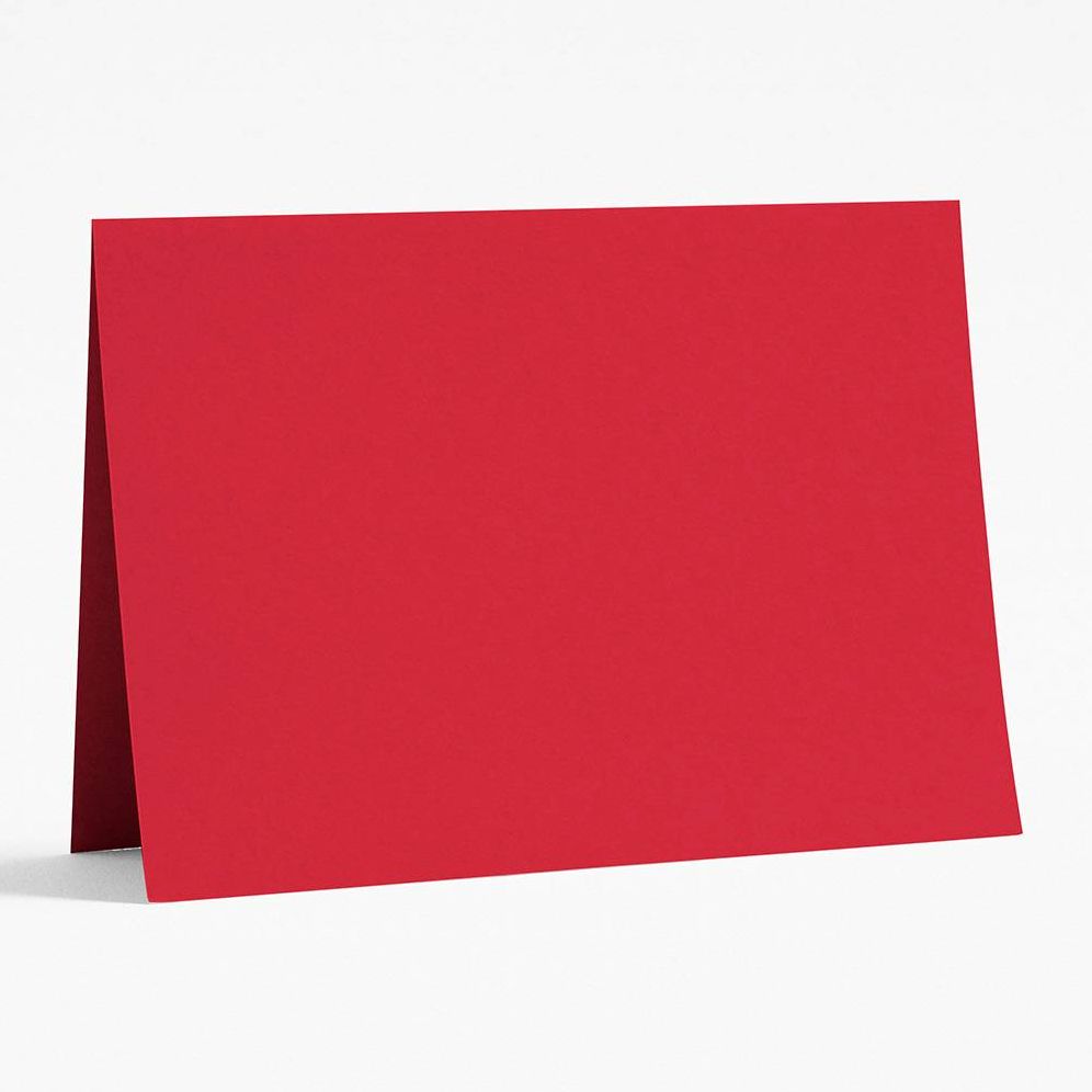 Red A7 Folded Cards