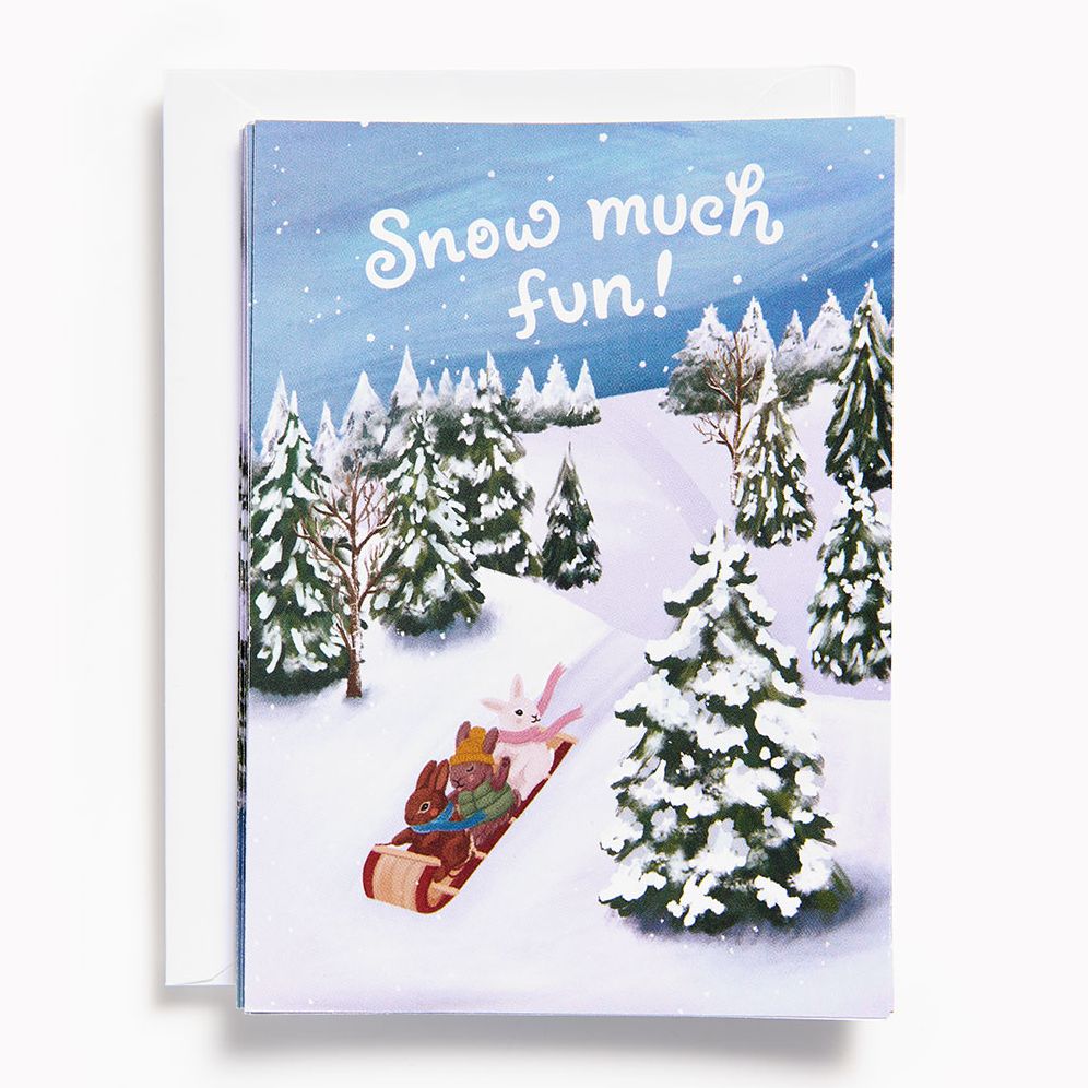 Christmas Bunnies Snow Much Fun Stationery Set
