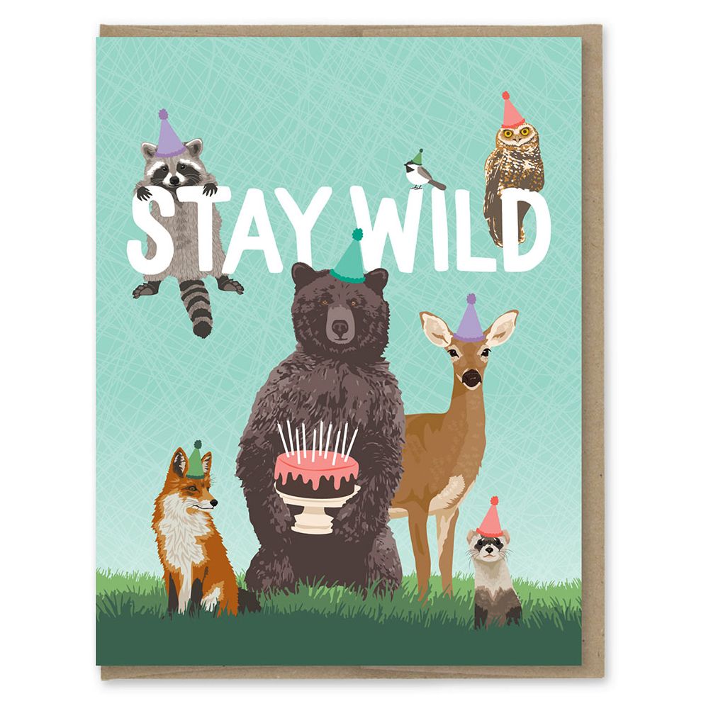 Stay Wild Birthday Card