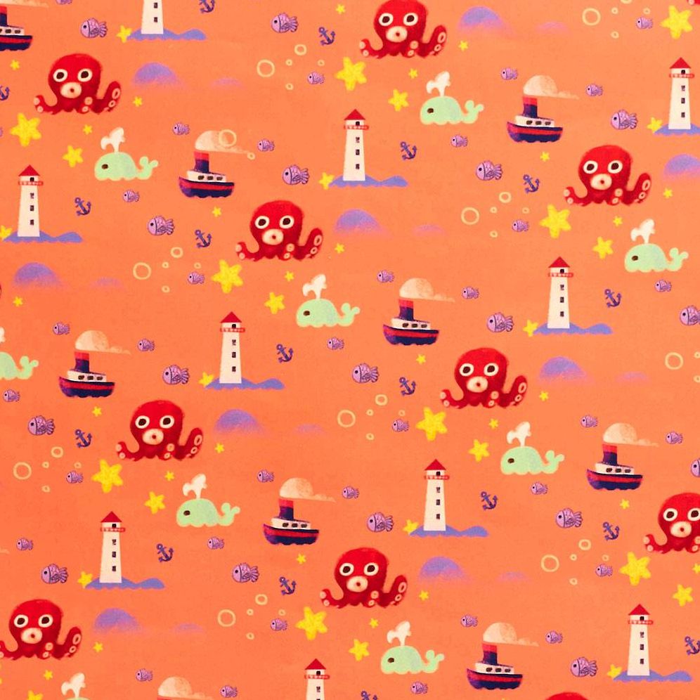 Sea Creatures Flat Wrap