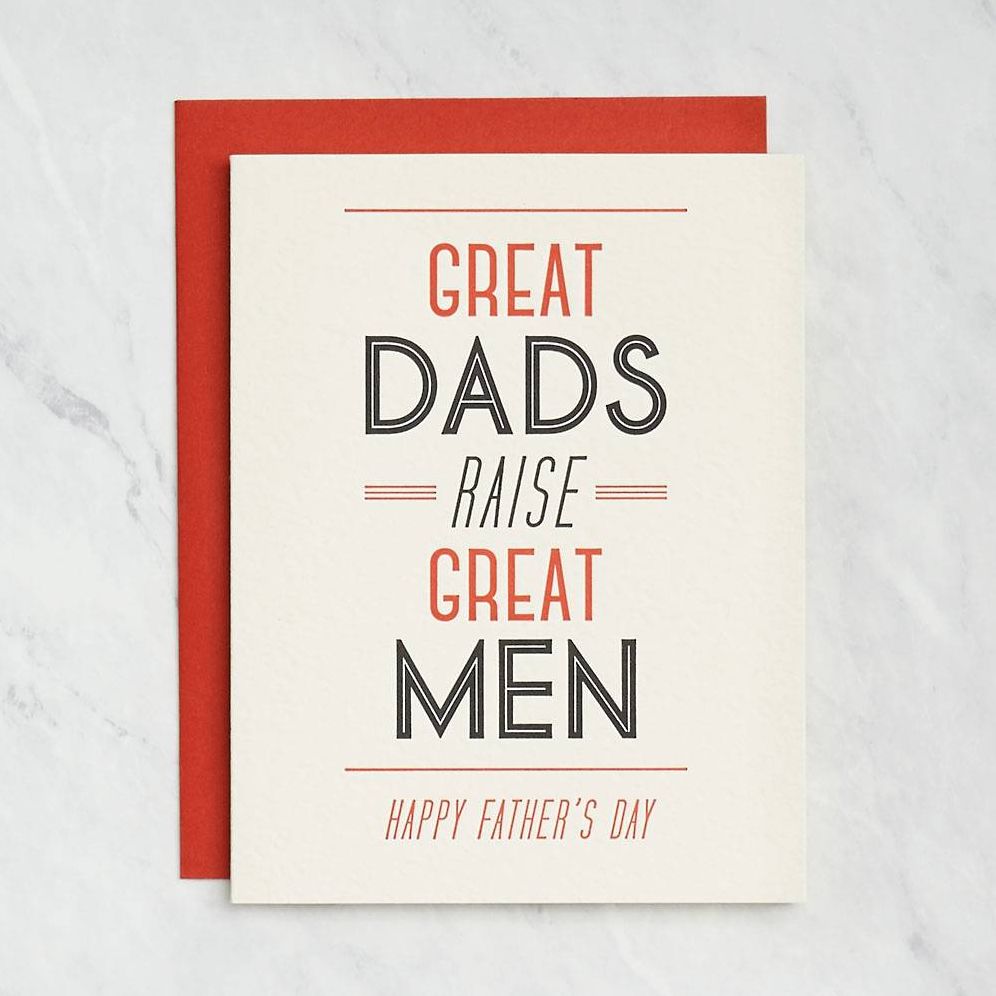 Great Dads Raise Great Men Card