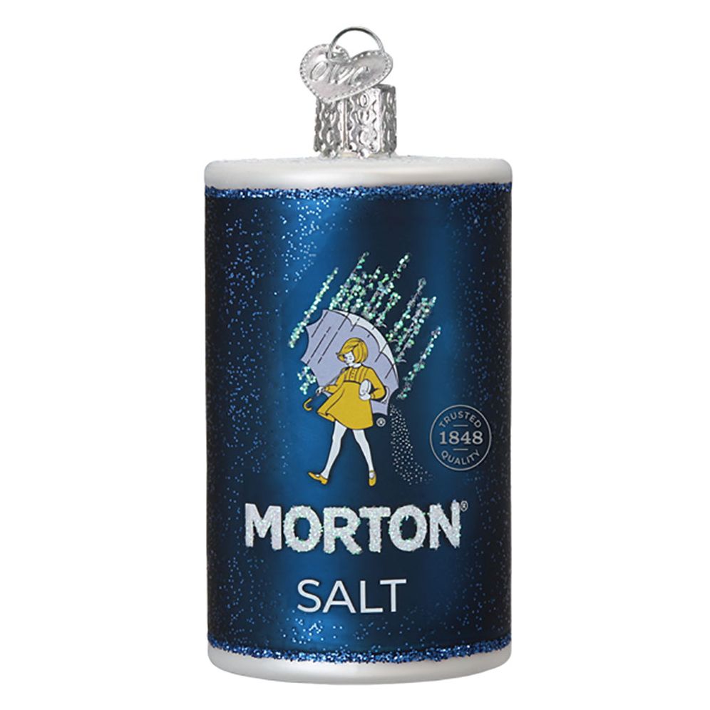 Morton Salt Glass Ornament