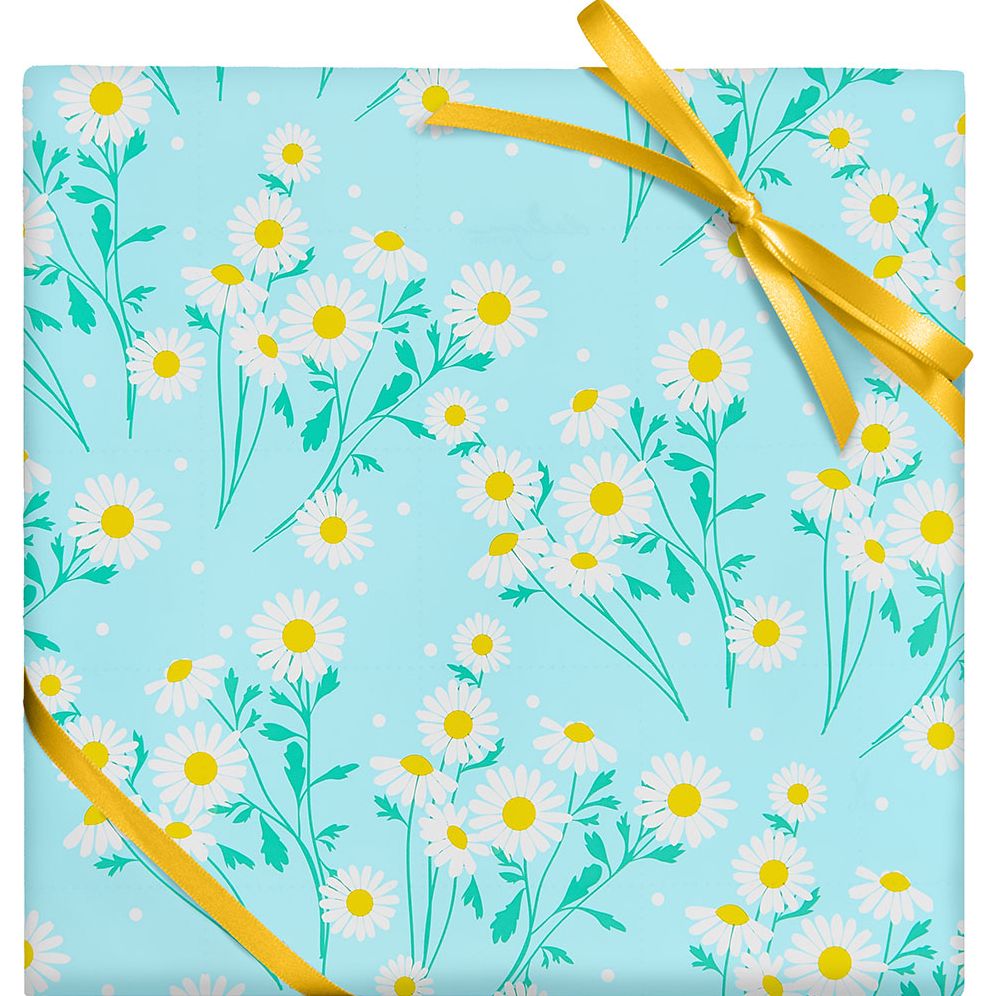 Daisies Continuous Roll Wrap