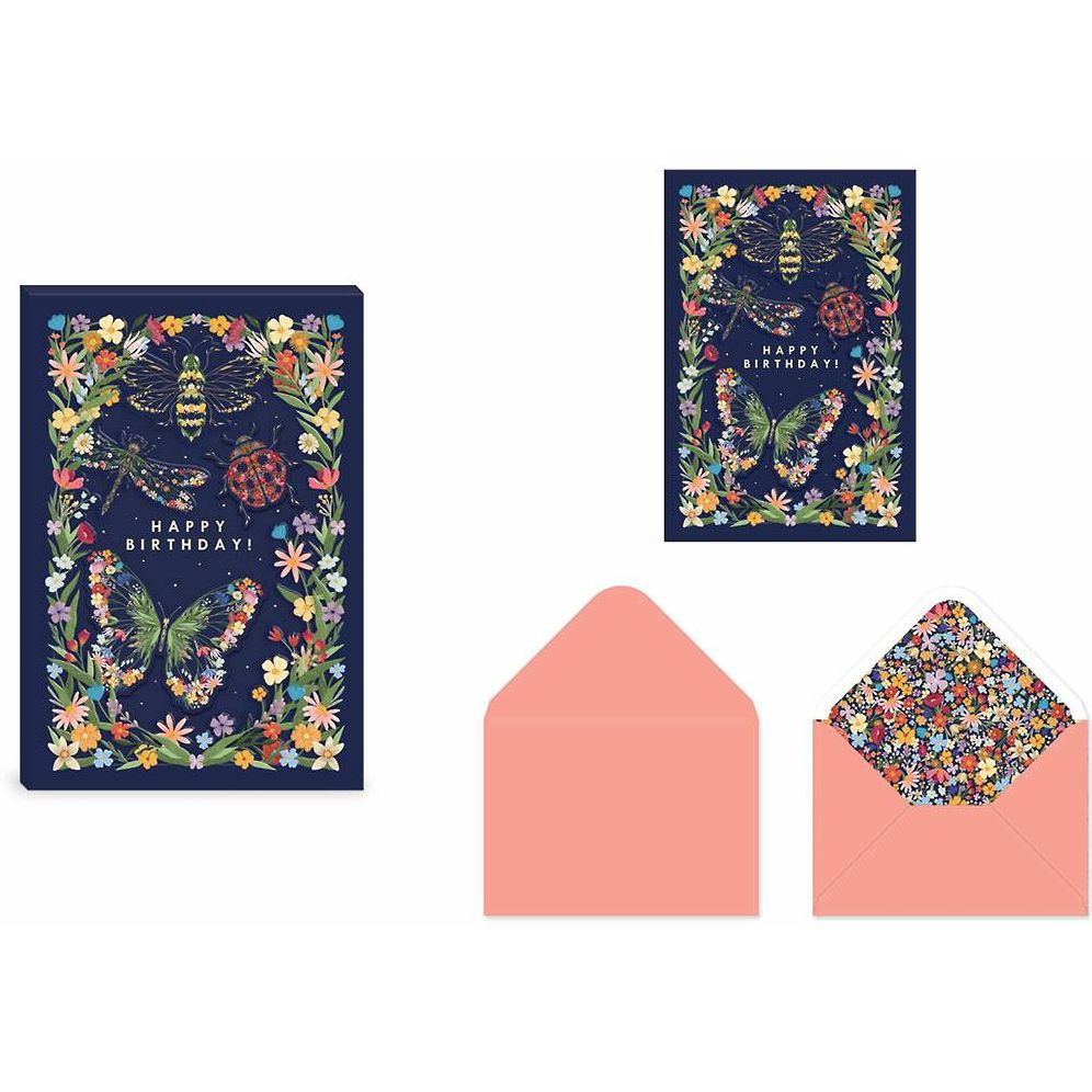 Garden Shadowbox Birthday Card