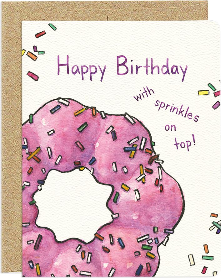 Sprinkles on Top Birthday Card