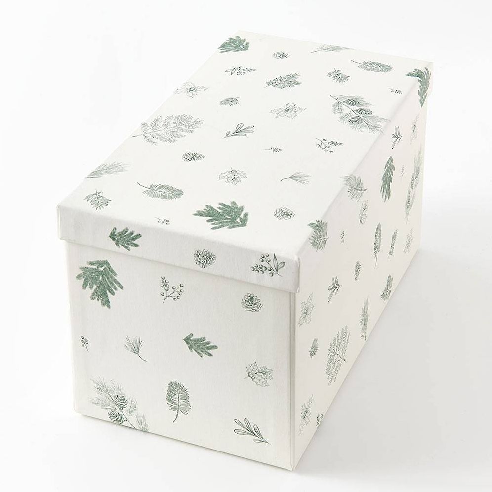 XL Delicate Greenery Gift Box 11.5x6.5x6.5