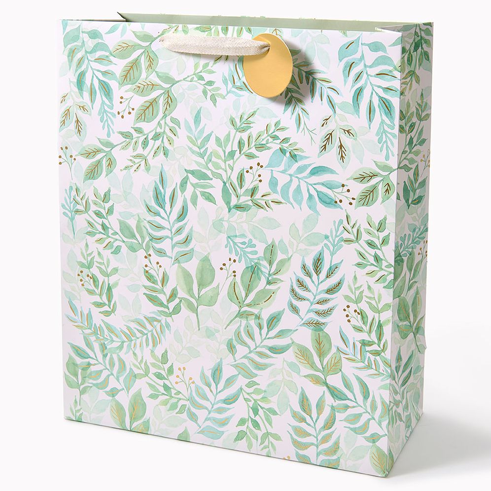 XL Watercolor Garden Gift Bag