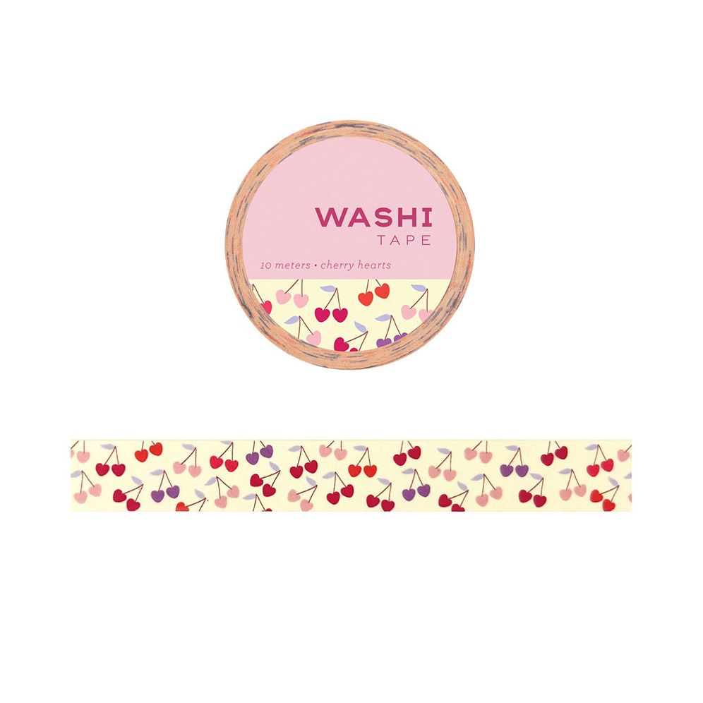 Cherry Hearts Washi Tape