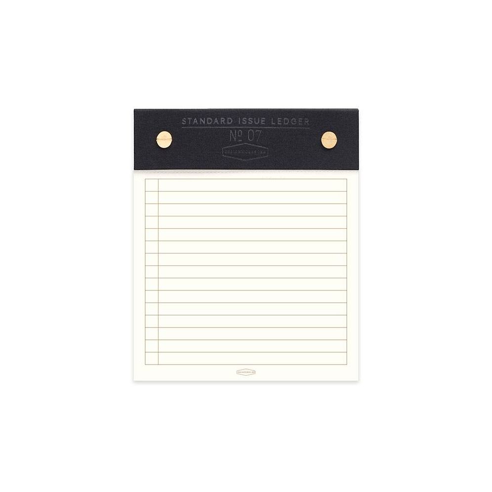 Black Standard Issue Ledger Notepad