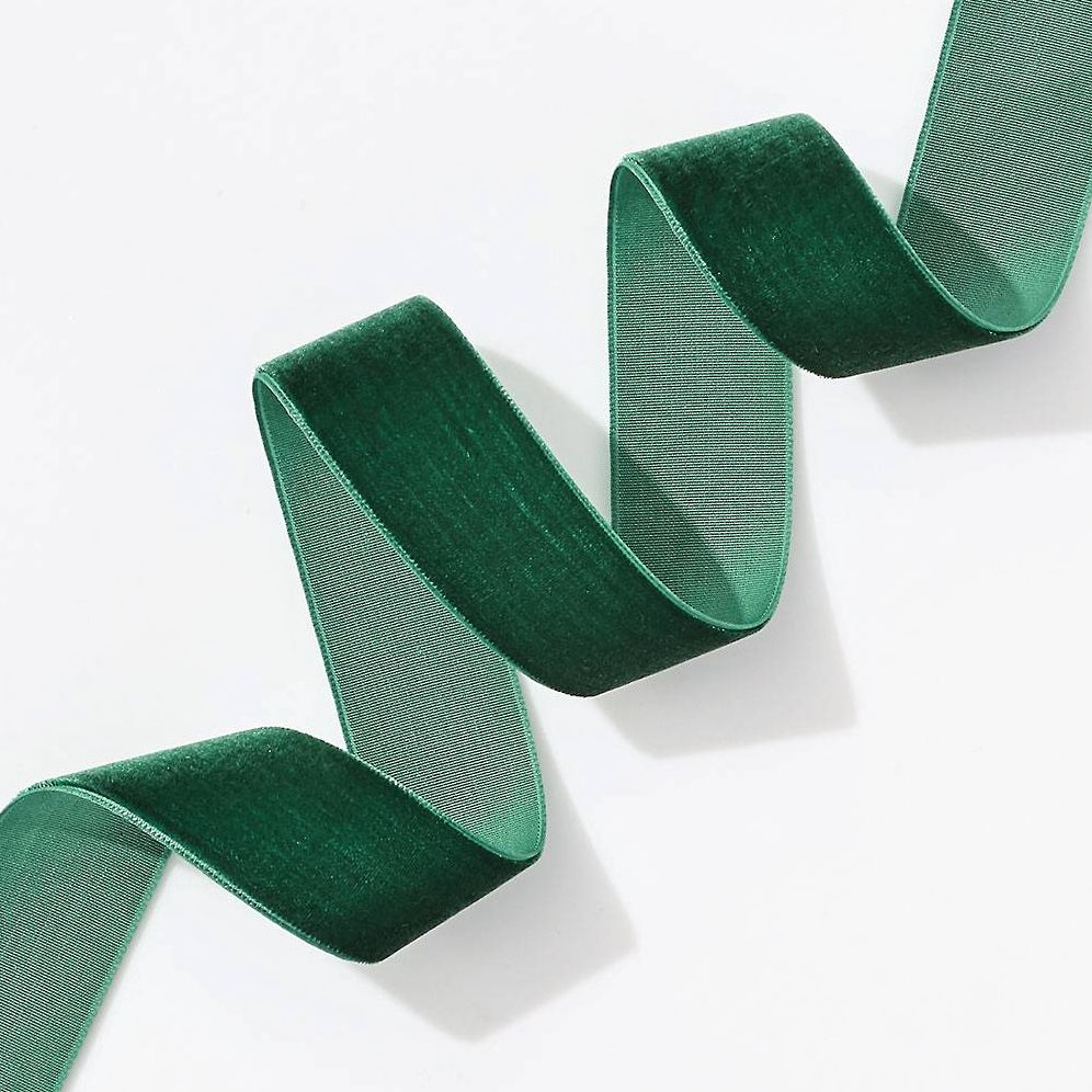 Velvet Evergreen Ribbon 1" 5 YD