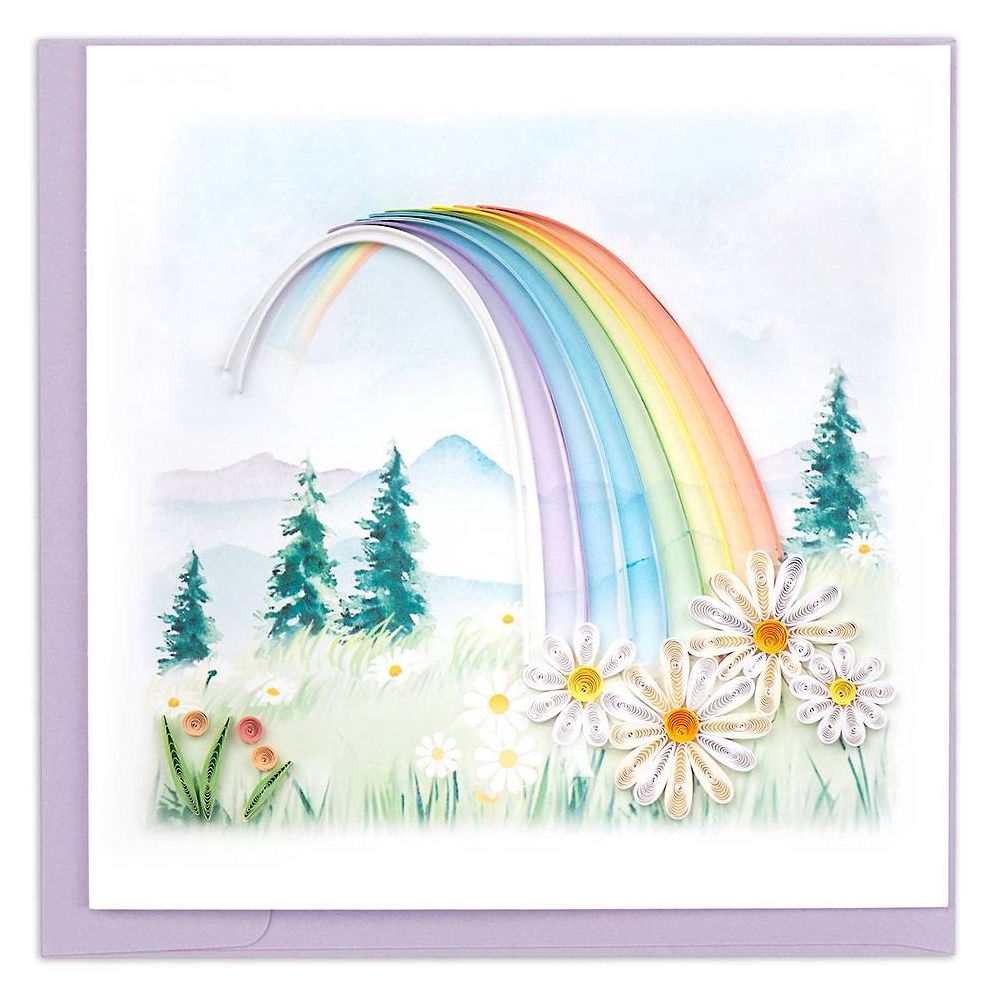 Quilling Rainbow Greeting Card