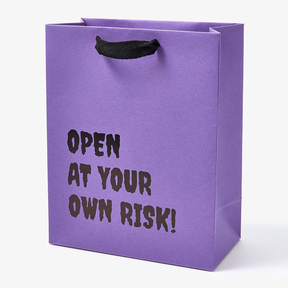 Open at Your Own Risk Medium Gift Bag