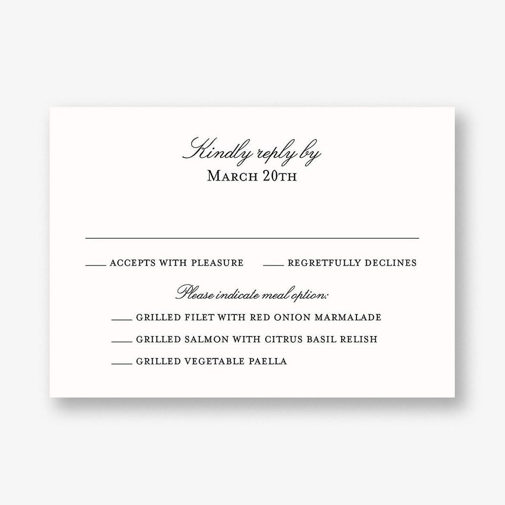 English Lavender Response Card