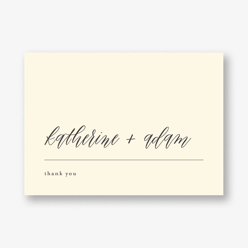 Contemporary Script Stationery
