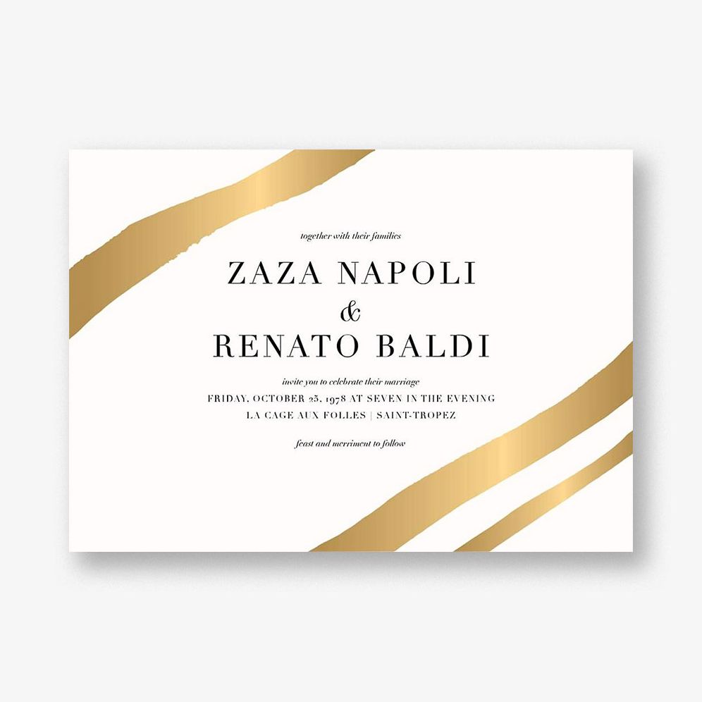 Cherish Foil Wedding Invitation
