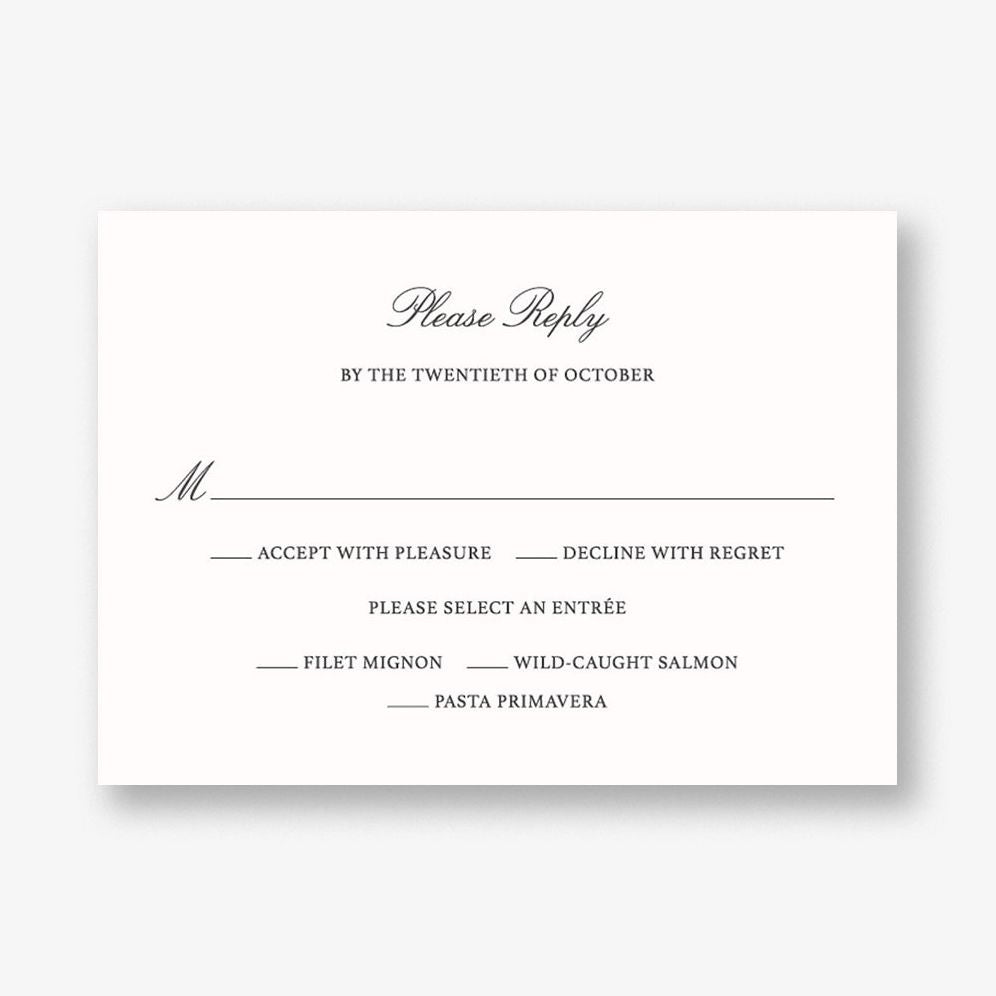 Japanese Cherry Response Card