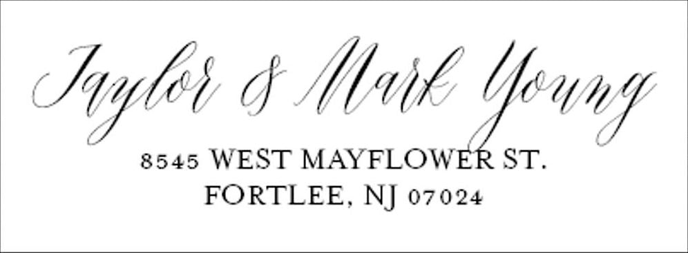 Overlay Return Address Label