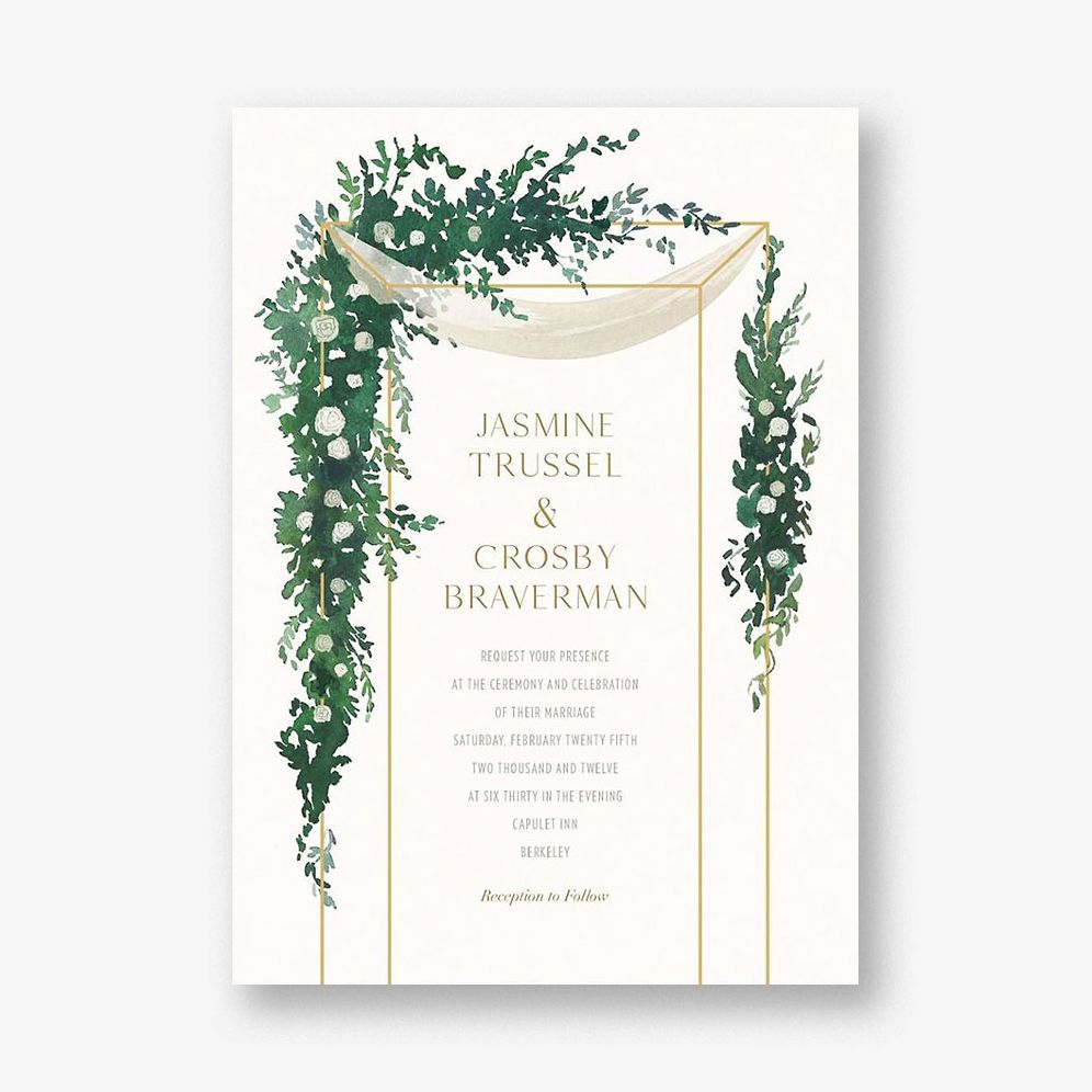 Lush Canopy Wedding Invitation