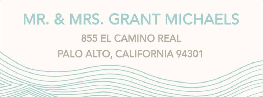 Waves Return Address Label