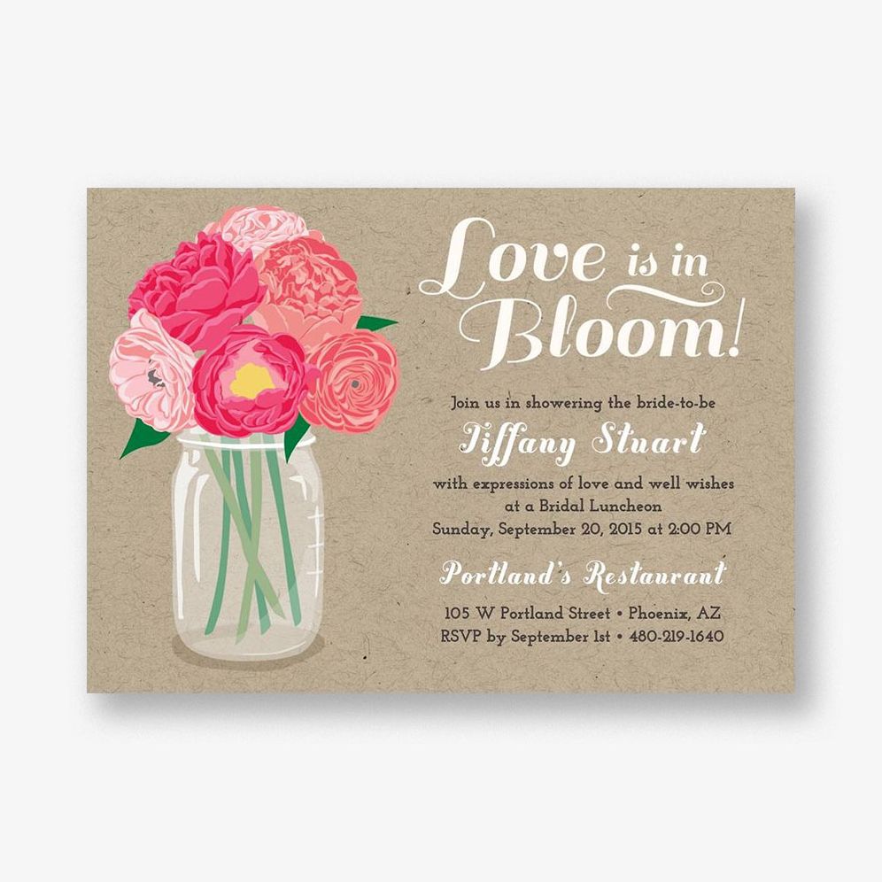 Love is in Bloom Bridal Shower Invitation