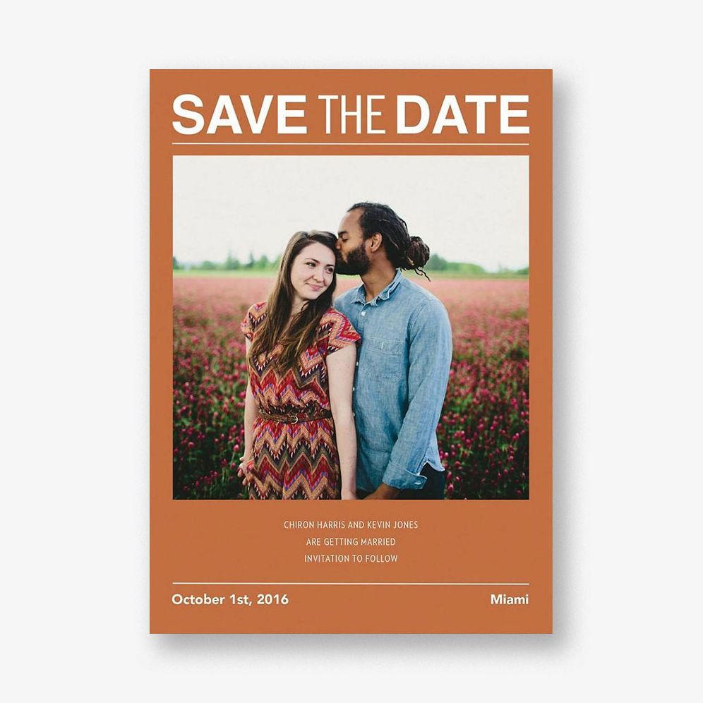 Lead Story Save the Date Card