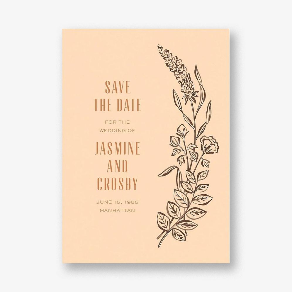 Wild Meadows Bellini Save the Date Card