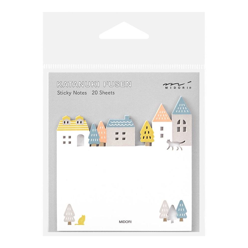 Midori Sticky Notes - Die-Cut Town
