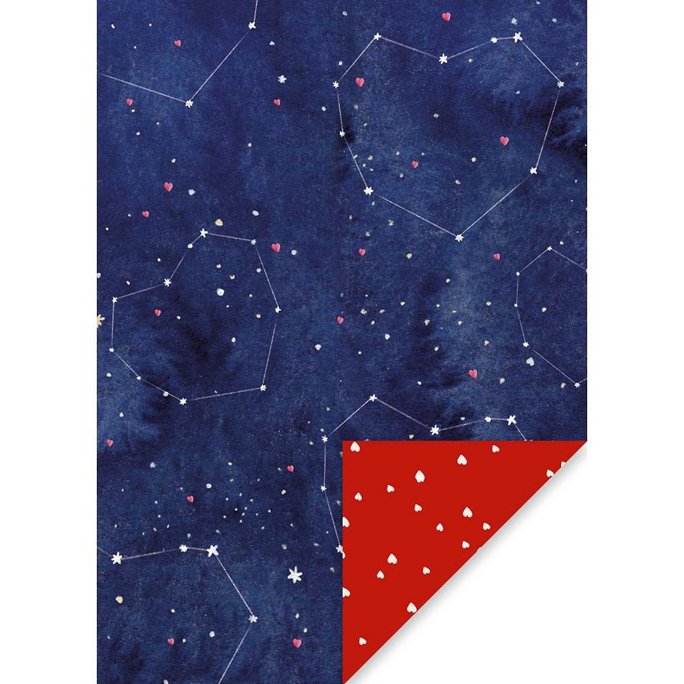 Heart Constellation Flat Wrap