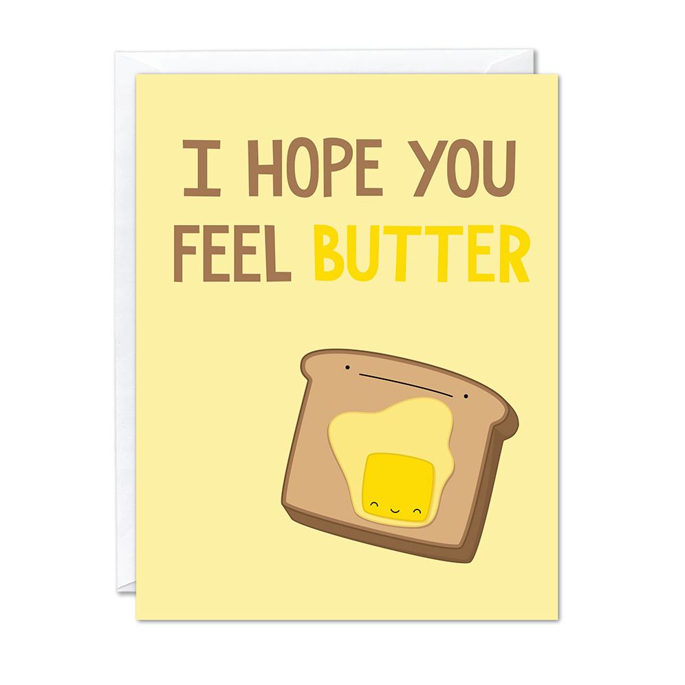 Feel Butter Get Well Card
