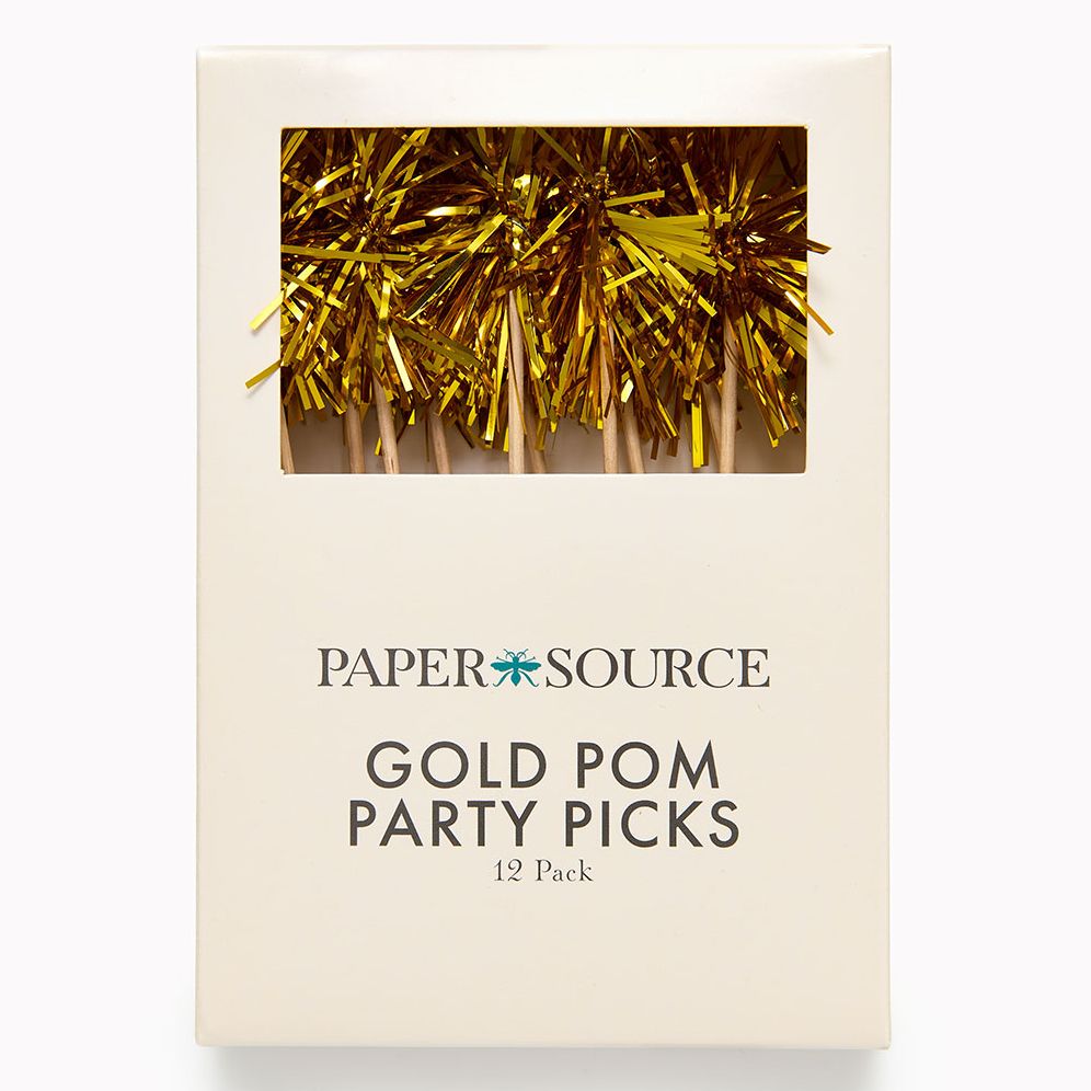 Gold Pom Party Picks