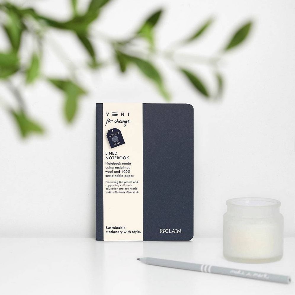 Reclaim Blue Wool Recycled Notebook
