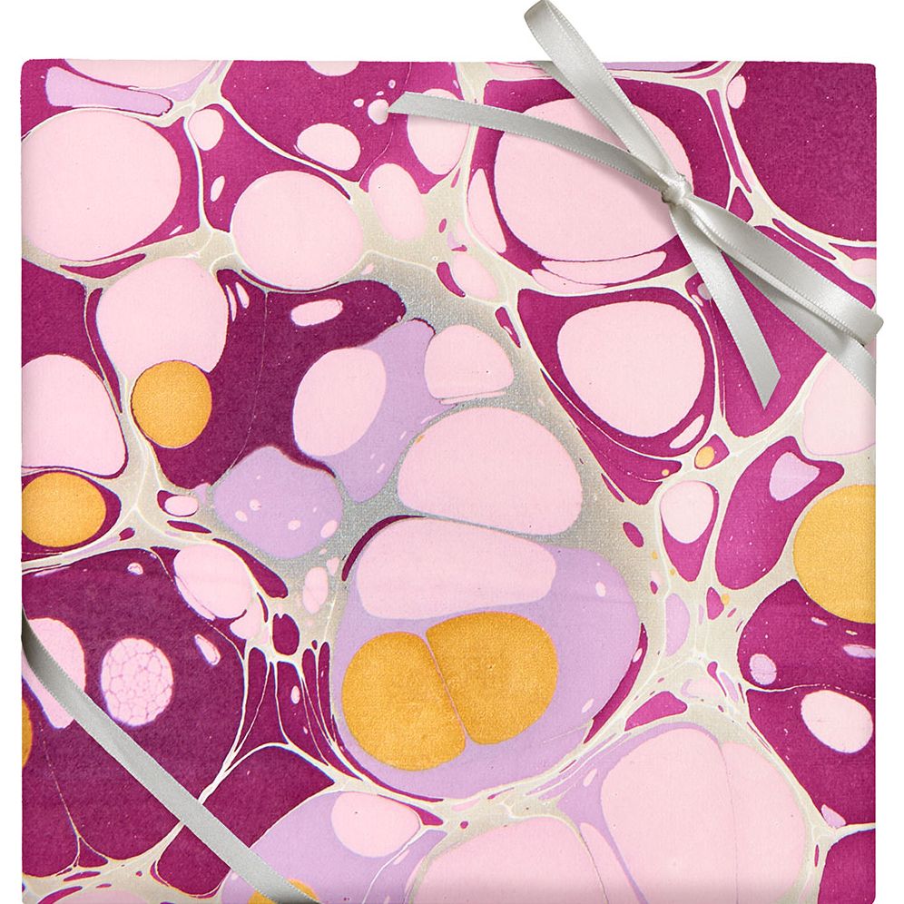 Stone Orchid Hand Marbled Flat Wrap