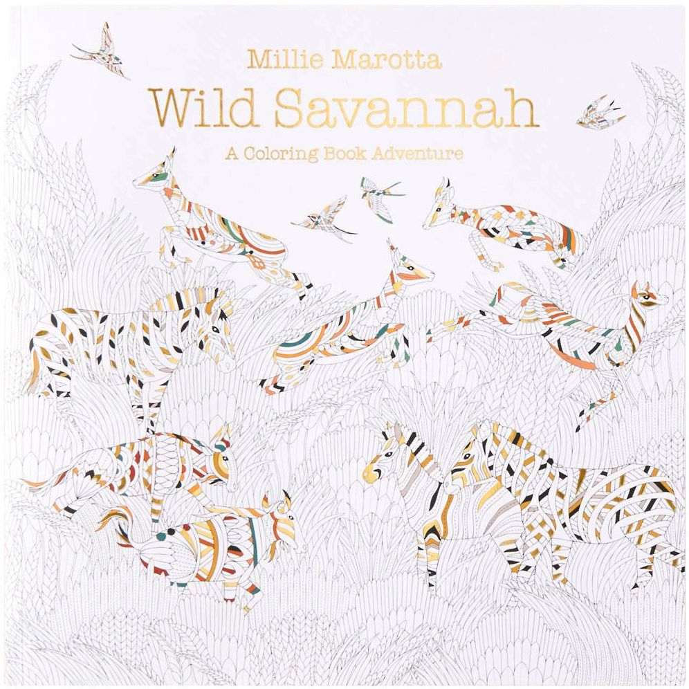 Wild Savannah: A Coloring Book Adventure