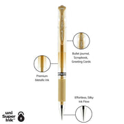 uniball Signo Gel Impact Pens, Bold Point (1.0mm), Assorted Metallic, 3 Pack (Gold, Silver, White)