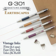 G-301 Retractable Gel Earthscapses 0.5mm 4pk