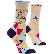 You Crafty Bitch socks