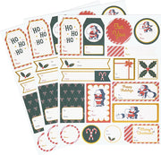 Sneaky Santa Adhesive Gift Labels