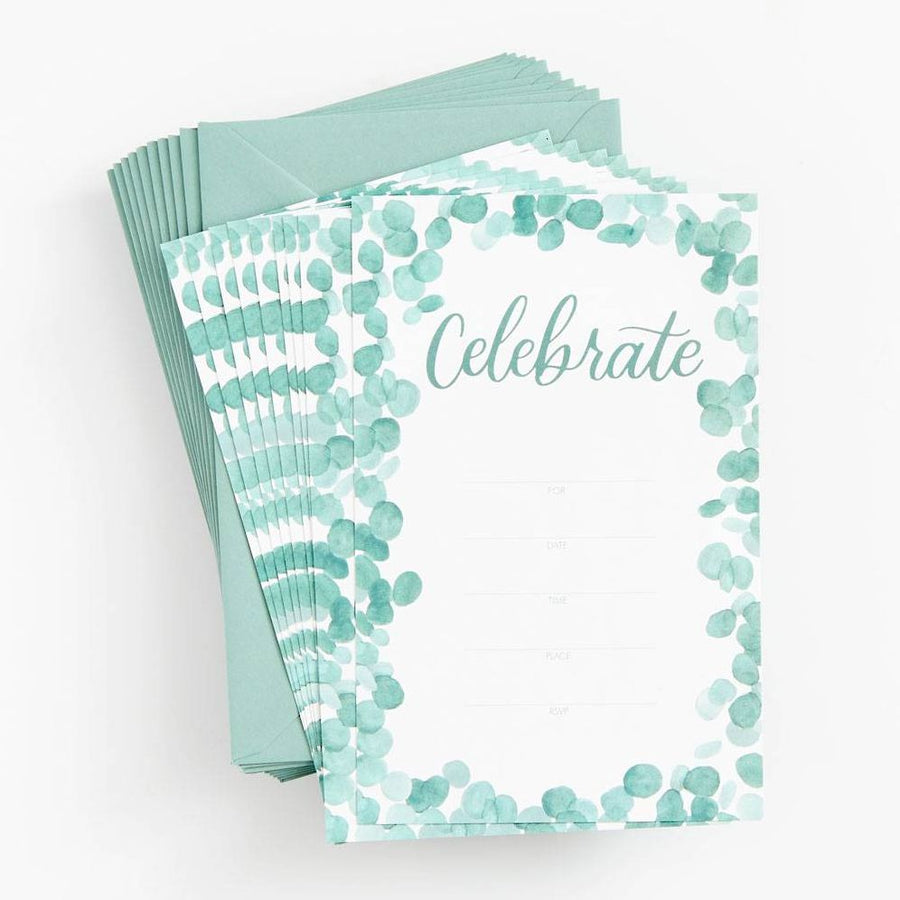 Eucalyptus Fill-In Invitations