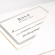 Luxe White Diagonal Folder