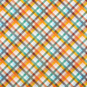 Vibrant Plaid Stone Wrapping Paper