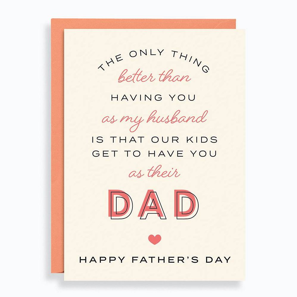 Only Thing Better Than Husband Father's Day Letterpress Card
